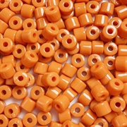 Perler "Tønde" - pony beads. 6 mm. Orange. 50 stk.